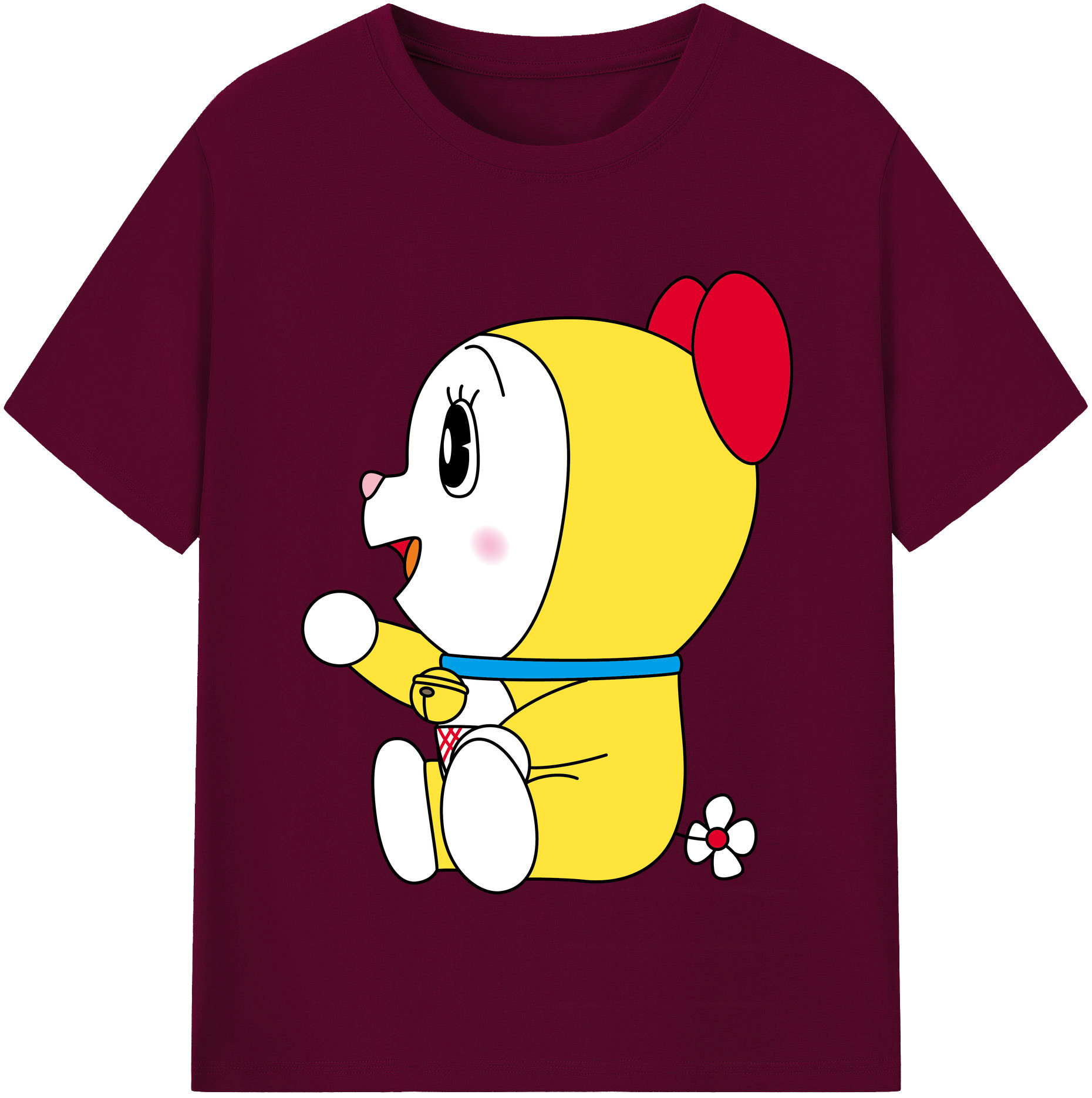 （画像用） ドラえもん ドラミ Doraemon Dorami レディースカジュアルプリントTシャツ（綿100％）